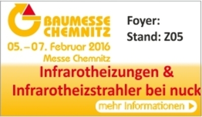 nuck mit Infrarotheizungen auf der Baumesse in Chemnitz