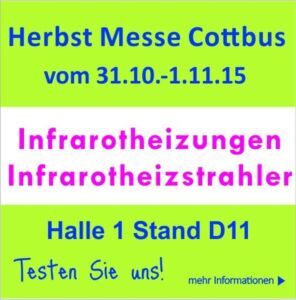 Infrarotheizungen zum anfassen.