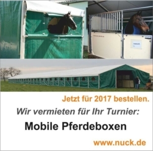 Mobile Pferdeboxen aufgestockt.