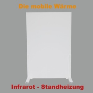Infrarotheizung als Standheizung auf Rollen