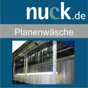 Planenwäsche - Zeltverleiher nutzen die Zeit vor dem Saisonstart