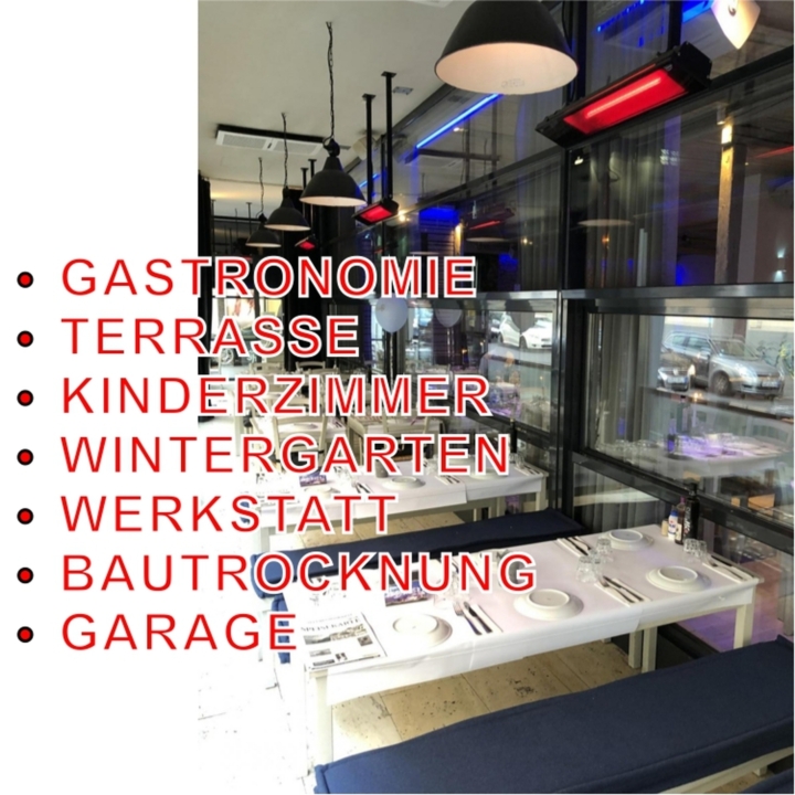 Infrarotstrahler Anwendungen