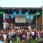 Bühne auf Festival