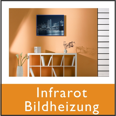 Eine Infrarot Bildheizung von nuck kann mit verschiedenen Motiven bedruckt werden.