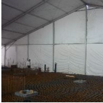 Baustellenüberdachung 25m Breite