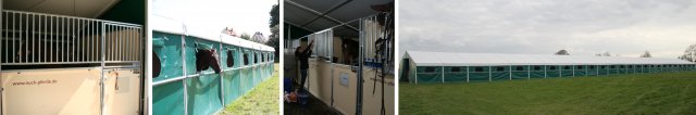 Reitstallzelte und Pferdeboxen
