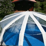 Poolüberdachung von oben