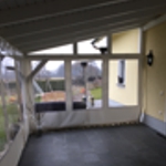 Terrassenschutz aus Plane